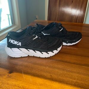Hoka Black and White Women's Sneakers